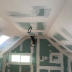 Pendant les travaux de plâtrerie